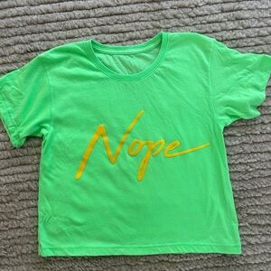 Wildfox Neon Graphic Nope Tshirt